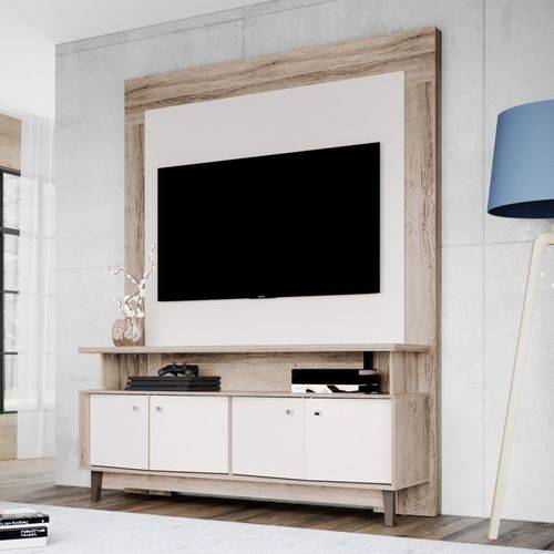 Tamanhos, Medidas e Dimensões do produto Estante Home TV Florença Rústico/Branco