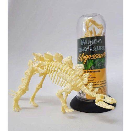 Tamanhos, Medidas e Dimensões do produto Estegossauro Esqueleto Versão Mini Mundo dos Dinossauros - AbraKidabra 7675