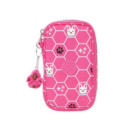 Tamanhos, Medidas e Dimensões do produto Estojo 50 Pens Rosa Pink Dog Tile Kipling