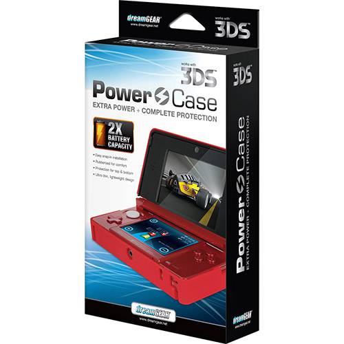 Tamanhos, Medidas e Dimensões do produto Estojo com Bateria Vermelho DG3DS4244 - 3DS