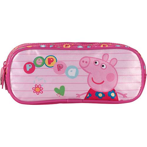 Tamanhos, Medidas e Dimensões do produto Estojo Escolar Duplo Peppa Pig Colorfull - Xeryus