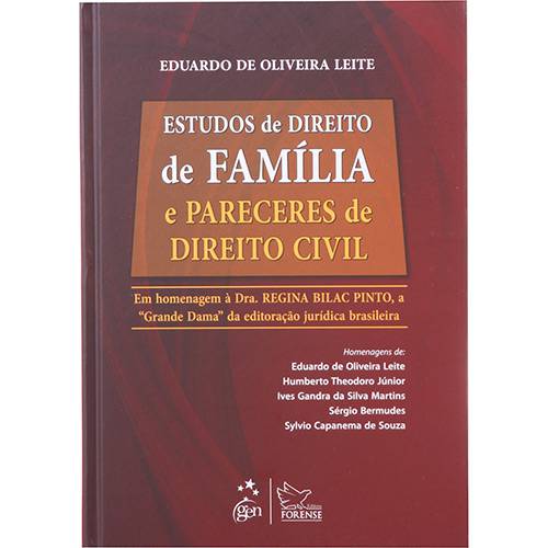Tamanhos, Medidas e Dimensões do produto Estudos de Direito de Família e Pareceres de Direito Civil