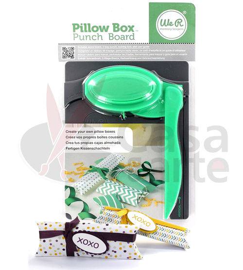 Tamanhos, Medidas e Dimensões do produto Ferramenta de Corte e Vinco Pillow Box Punch Board Caixas Almofadadas – We R Memory Keepers 71335-7