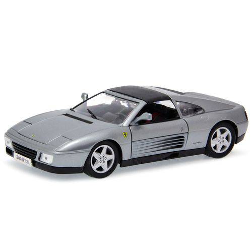 Tamanhos, Medidas e Dimensões do produto Ferrari 348 Ts Bburago 1:18 Cinza
