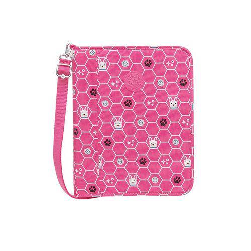 Tamanhos, Medidas e Dimensões do produto Fichário Kipling New Storer Rosa Pink Dog Tile K1271567B