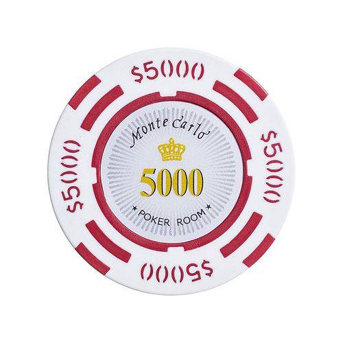 Tamanhos, Medidas e Dimensões do produto Fichas 14 Gramas Clay Lote com 25 Modelo Monte Carlo Poker Room 5.000