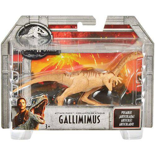 Tamanhos, Medidas e Dimensões do produto Figura Jurassic World 2 Gallimimus FPF11/FPF15 - Mattel