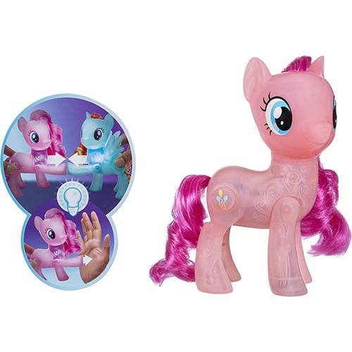 Tamanhos, Medidas e Dimensões do produto Figura My Little Pony Brilhante - Pinkie Pie