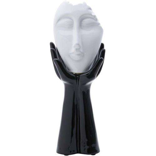 Tamanhos, Medidas e Dimensões do produto Figurino de Máscara 31cm - Prestige - Branco / Preto