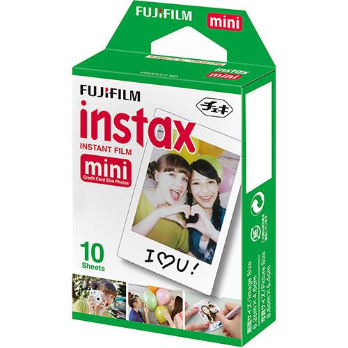 Tamanhos, Medidas e Dimensões do produto Filme Instax Mini com 10 Poses - Fujifilm
