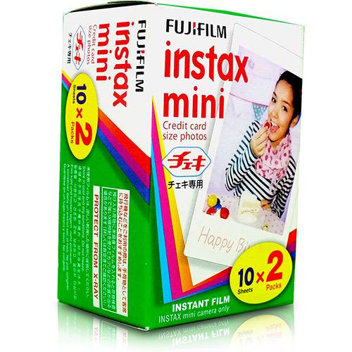 Tamanhos, Medidas e Dimensões do produto Filme Instax Mini Pack com 20 Fotos - Fujifilm