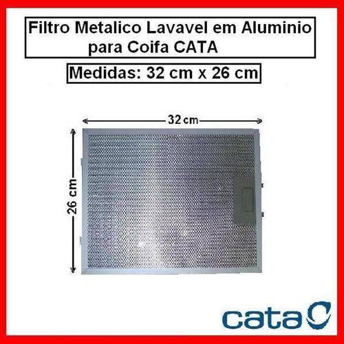 Tamanhos, Medidas e Dimensões do produto Filro Metalico para Coifa Cata 32cm