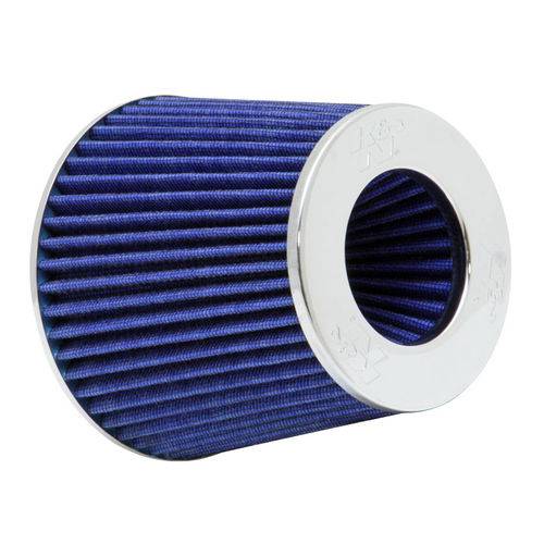 Tamanhos, Medidas e Dimensões do produto Filtro Esportivo Conico Duplo Fluxo Universal K&N RG-1001bl Azul com 3 Medidas de Flange