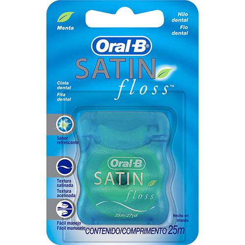 Tamanhos, Medidas e Dimensões do produto Fio Dental Satinfloss - 25m - Oral-B