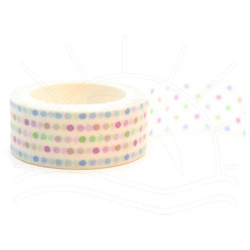 Tamanhos, Medidas e Dimensões do produto Fita Adesiva Decorativa Washi Tape Poá