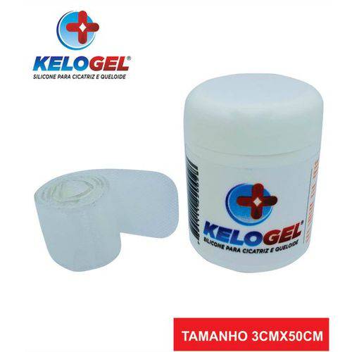 Tamanhos, Medidas e Dimensões do produto Fita Adesiva em Gel de Silicone para Cicatriz 50CMx3CM (35cm+15cm ) Kelogel