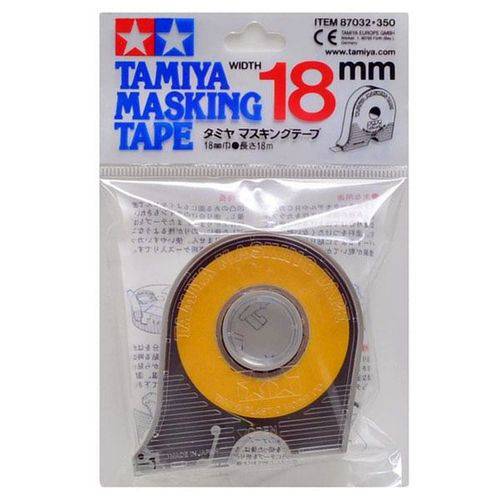 Tamanhos, Medidas e Dimensões do produto Fita Adesiva para Máscara de Pintura (masking Tape) 18 Mm - Tamiya 87032