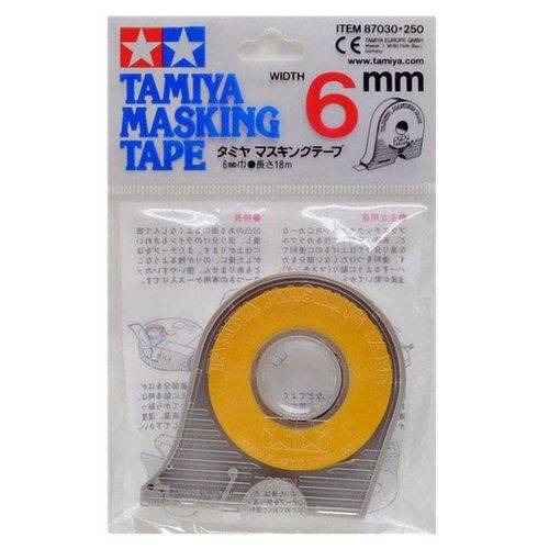 Tamanhos, Medidas e Dimensões do produto Fita Adesiva para Máscara de Pintura (masking Tape) 6 Mm - Tamiya 87030