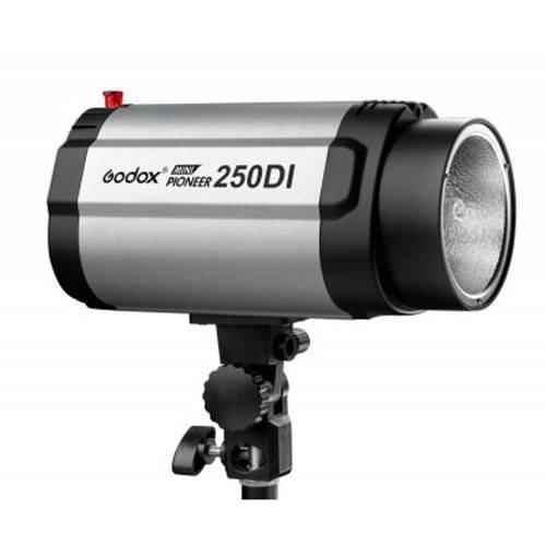 Tamanhos, Medidas e Dimensões do produto Flash para Estúdio Fotográfico Godox 250di - Greika Tocha 220V