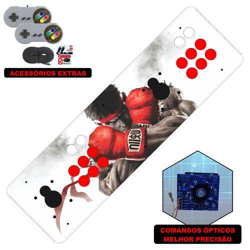 Tamanhos, Medidas e Dimensões do produto Fliperama Arcade Portátil 12 Mil Jogos Zero Delay com Comandos Ópticos - Ryu SFV