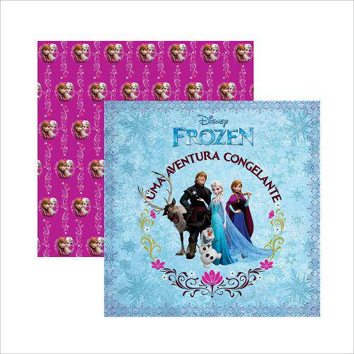Tamanhos, Medidas e Dimensões do produto Folha para Scrapbook Dupla Face Disney Toke e Crie Frozen 1 Guirlanda - 19335 - Sdfd041