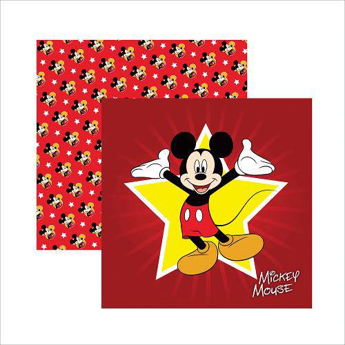 Tamanhos, Medidas e Dimensões do produto Folha para Scrapbook Dupla Face Disney Toke e Crie Mickey Mouse 1 Guirlanda - 19305 - Sdfd011