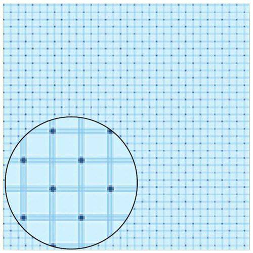 Tamanhos, Medidas e Dimensões do produto Folha para Scrapbook Simples Litocart 30,5 X 30,5 Cm - Modelo Lsc-188 Quadriculado