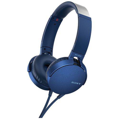 Tamanhos, Medidas e Dimensões do produto Fone de Ouvido Headphone Mdr-xb550/l - Sony (azul)