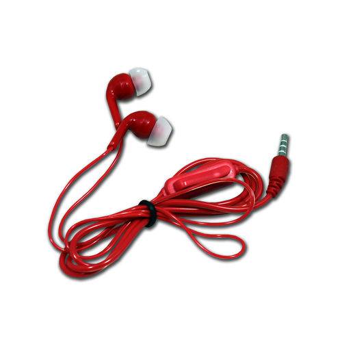Tamanhos, Medidas e Dimensões do produto Fone de Ouvido Intra Auricular Conexão P2 P/ Celular - Vermelho