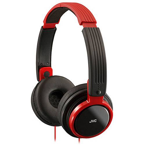 Tamanhos, Medidas e Dimensões do produto Fone de Ouvido JVC Vermelho - Série Compactos e Dobráveis Ha-S200-R-J