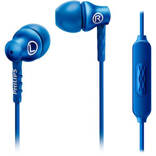 Tamanhos, Medidas e Dimensões do produto Fone de Ouvido Philips SHE8105BL/00 Intra Auricular Azul