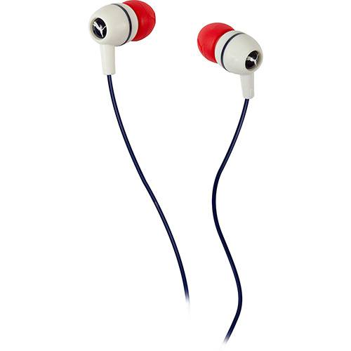 Tamanhos, Medidas e Dimensões do produto Fone de Ouvido Puma The Alliance Navy PUF002 Intra Auricular Branco e Vermelho