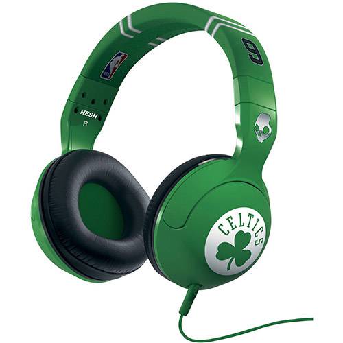Tamanhos, Medidas e Dimensões do produto Fone de Ouvido Skullcandy Hesh NBA Celtics Headphone 120mWatts Verde e Branco