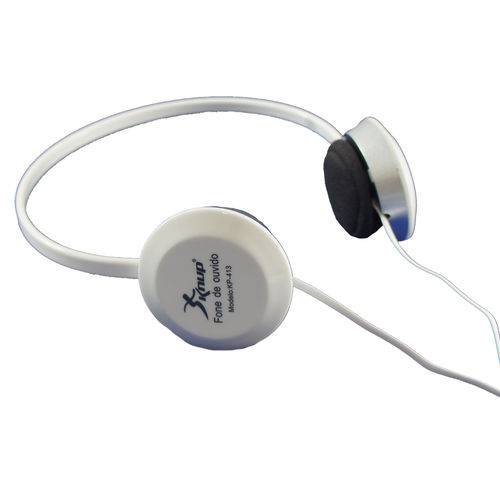 Tamanhos, Medidas e Dimensões do produto Fone de Ouvido Super Bass com Alto Falante de 30mm - KP-413 Branco