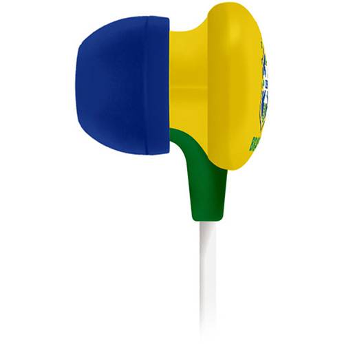 Tamanhos, Medidas e Dimensões do produto Fone de Ouvido Waldman Intra Auricular Amarelo e Azul Super Fan SF-10-CBF/YL