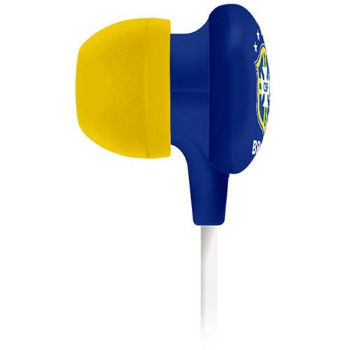 Tamanhos, Medidas e Dimensões do produto Fone de Ouvido Waldman Intra Auricular Azul e Amarelo Super Fan SF-10-CBF/BL