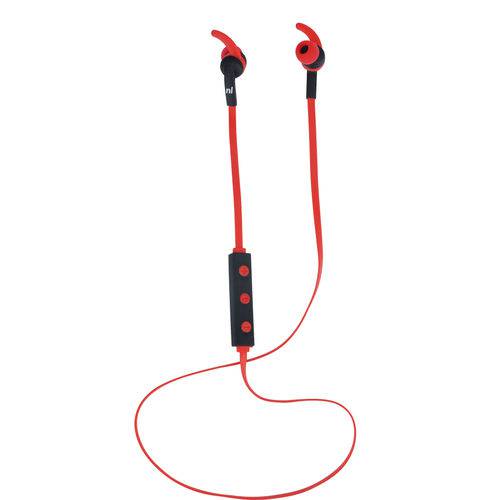 Tamanhos, Medidas e Dimensões do produto Fone Headset Bluetooth Comando de Voz Vermelho - Runner Hs116 New