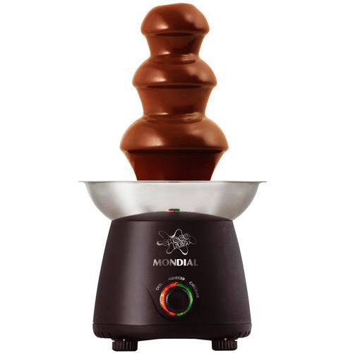 Tamanhos, Medidas e Dimensões do produto Fonte de Chocolate Mondial Choco Fest 120W Preta e Prata