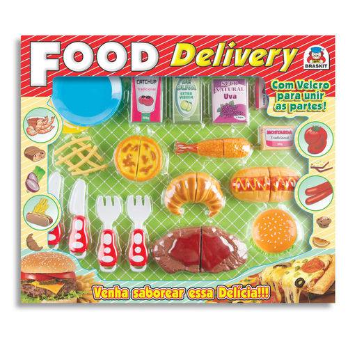 Tamanhos, Medidas e Dimensões do produto Food Delivery Lanches Comidinha Brinquedo Infantil Braskit