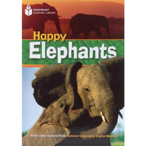 Tamanhos, Medidas e Dimensões do produto Footprint Reading Library - Level 1 800 A2 - Happy Elephants - American English + Multirom