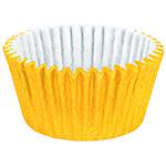 Tamanhos, Medidas e Dimensões do produto Forminha Cupcake Impermeável Colors Amarelo - 45 Unidades - Regina Festas