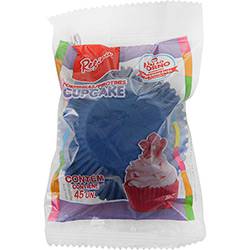 Tamanhos, Medidas e Dimensões do produto Forminha Cupcake Impermeável Colors Azul Royal - 45 Unidades - Regina Festas