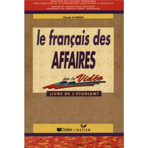 Tamanhos, Medidas e Dimensões do produto Francais Des Affaires, Le - Livre de L´etudiant