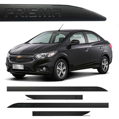 Tamanhos, Medidas e Dimensões do produto Friso Lateral Chevrolet Prisma Cinza Graphite Escrita Baixo Relevo