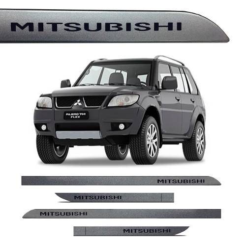 Tamanhos, Medidas e Dimensões do produto Friso Lateral Mitsubishi Tr4 Cinza Rhodium