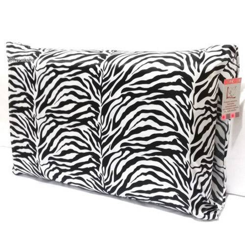 Tamanhos, Medidas e Dimensões do produto Fronha de Cetim Estampada Zebra - Luv Ateliê