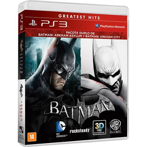 Tamanhos, Medidas e Dimensões do produto Game - Batman: Arkham Asylum + Arkham City - PS3