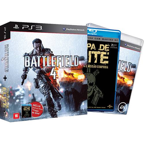 Tamanhos, Medidas e Dimensões do produto Game Battlefield 4 - PS3 + Blu-Ray Filme Tropa de Elite