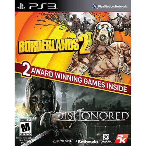 Tamanhos, Medidas e Dimensões do produto Game - Borderlands 2 & Dishonored - PS3