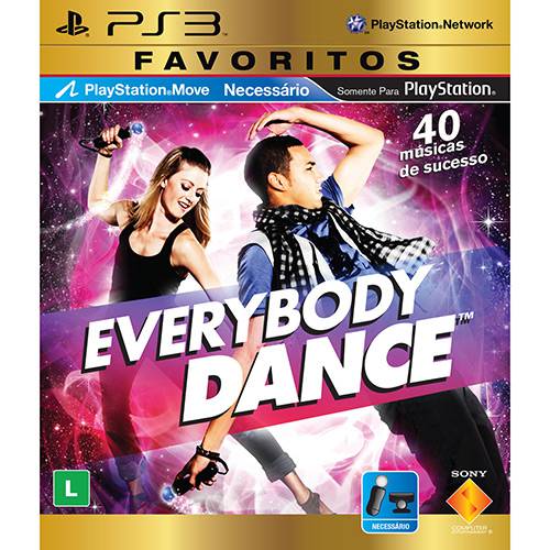 Tamanhos, Medidas e Dimensões do produto Game Everybody Dance - Favoritos - PS3
